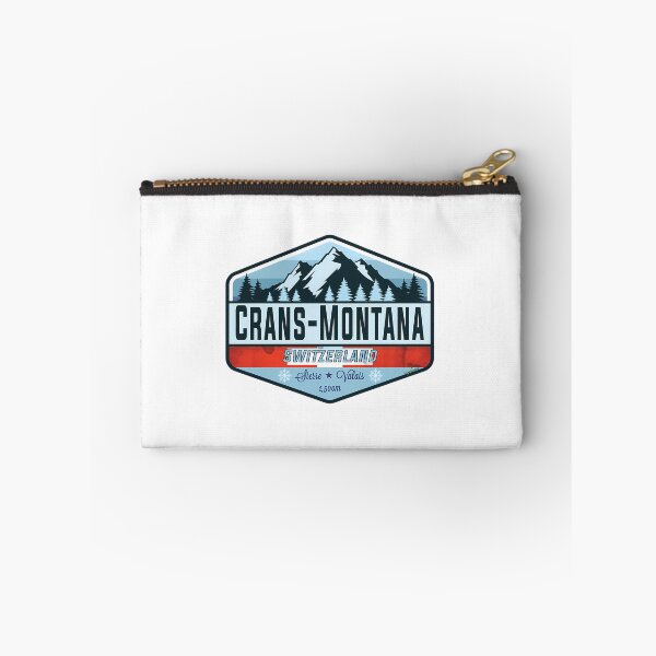 Item preview, Crans-Montana Ski Switzerland Skiing Alps Sticker T-Shirt 01 designed and sold by flamesnejme.