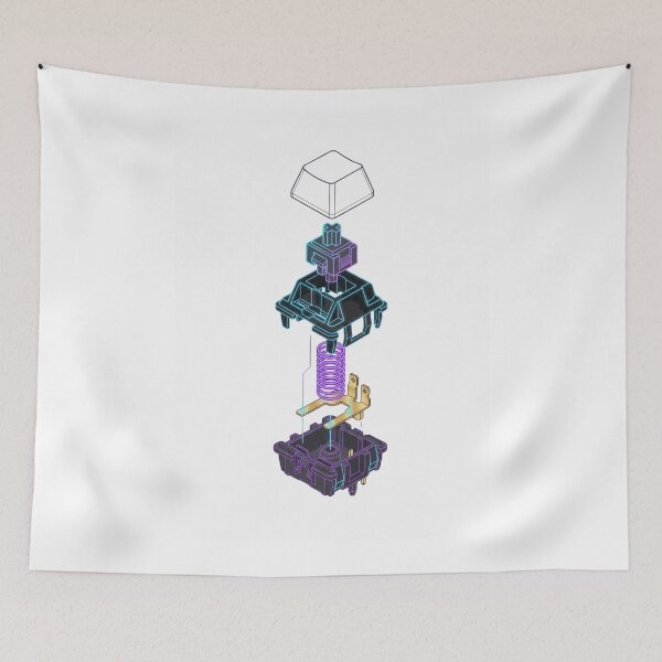 Item preview, Powered By Thock Mechanical Keyboard Tech Schematic designed and sold by PANCOSS.