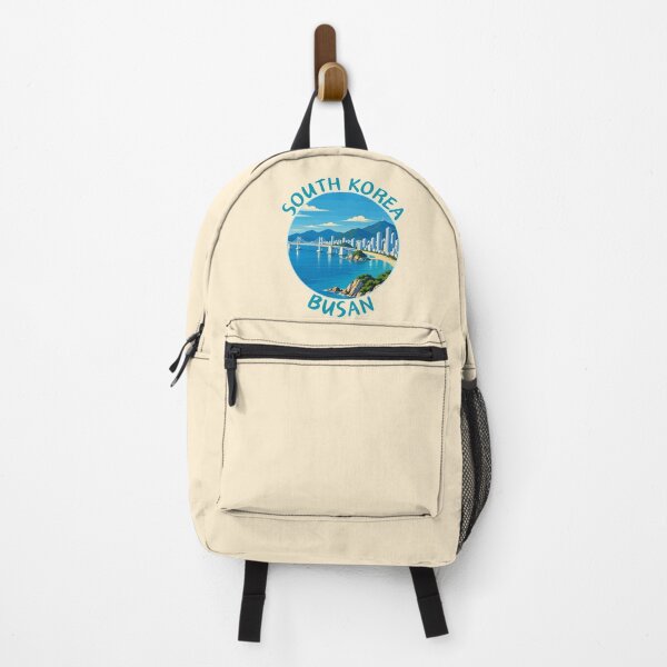 Item preview, Busan South Korea, Retro Travel Art Circle Emblem designed and sold by MaateoDesign.