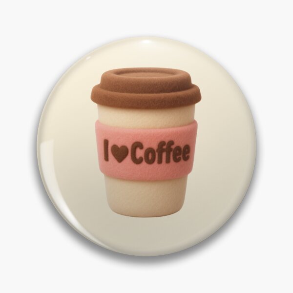 Item preview, Cute I love Coffee takeaway plushie designed and sold by Maria is Loud.