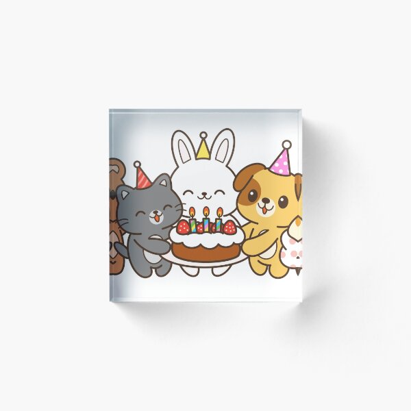 Item preview, Happy birthday to my animal friends designed and sold by pookapencil.