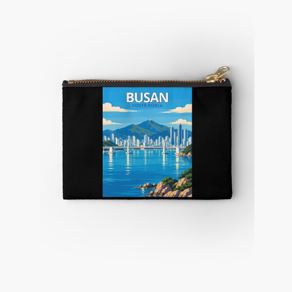 Item preview, Busan in South Korea, Vintage Art Travel Landscape designed and sold by MaateoDesign.