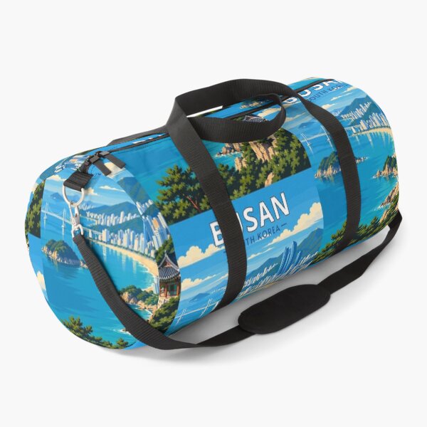 Item preview, Busan en Corea del Sur, Paisaje de viaje de arte vintage designed and sold by MaateoDesign.