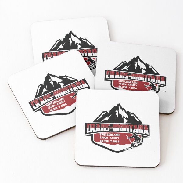 Item preview, Crans-Montana Ski Switzerland Skiing Alps Sticker T-Shirt 02 designed and sold by flamesnejme.