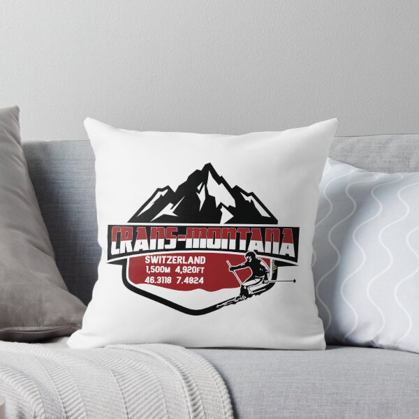Item preview, Crans-Montana Ski Switzerland Skiing Alps Sticker T-Shirt 02 designed and sold by flamesnejme.