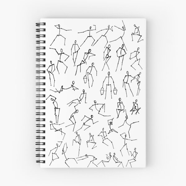 Item preview, Minimalist White Figure Drawing – Abstract Human Line Art on Black designed and sold by OpenFrameStudio.