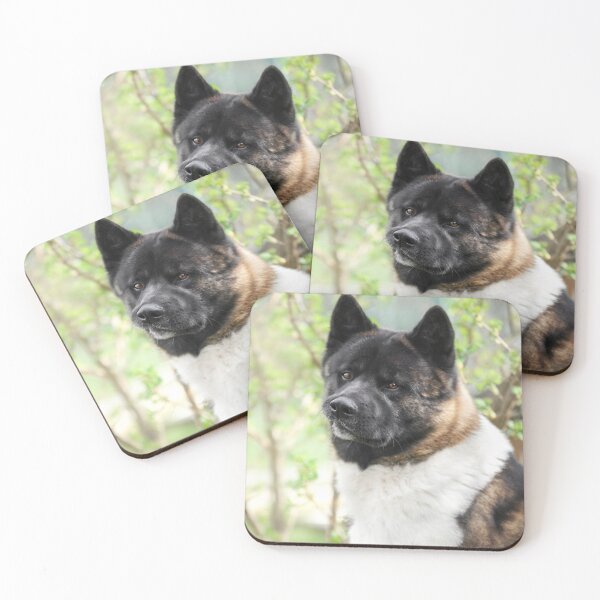 Item preview, Portrait of a Brindle American Akita designed and sold by VanGaldo.
