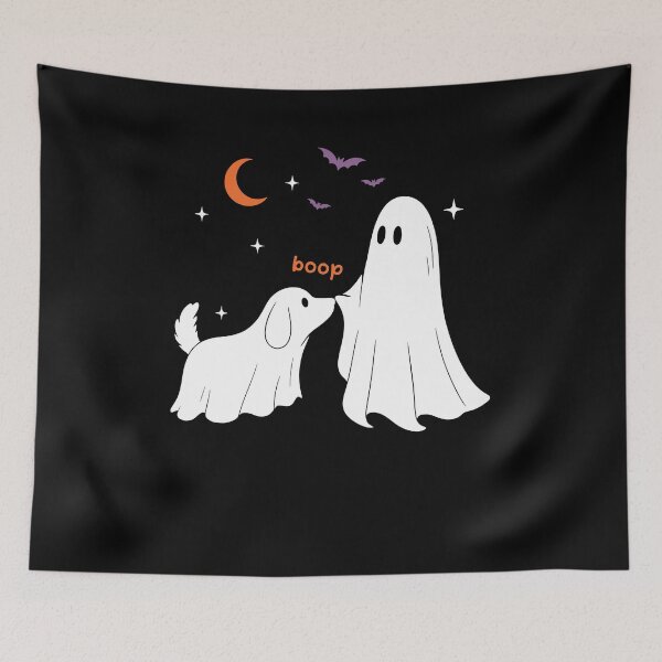 Item preview, Fantasma de Halloween, perro Boop divertido designed and sold by Hedoraxe.