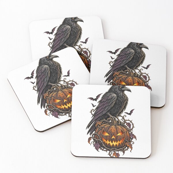 Item preview, Halloween Raven and Glowing Jack-o-Lantern designed and sold by SomeBoss.