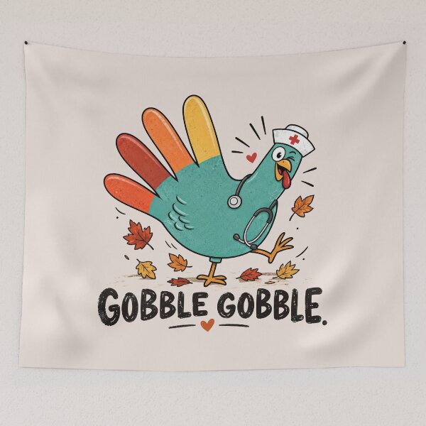 Item preview, Funny Turkey Nurse, Thanksgiving Nursing, Nursing Assistant, Nurse Student, Cute Turkey Day, Healthcare Gift designed and sold by Quiajia.