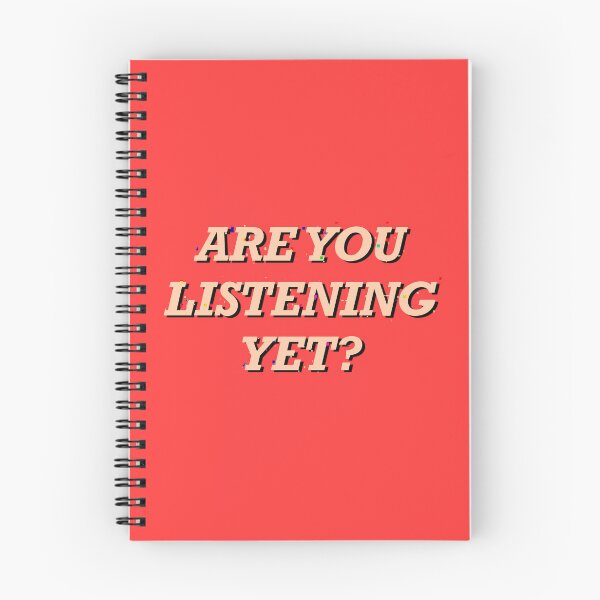 Item preview, Are You Listening Yet – Bold Typography Sticker designed and sold by tviyluv.