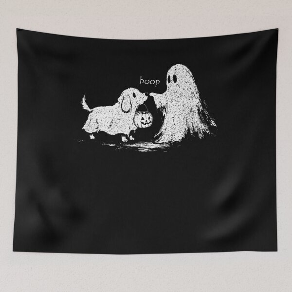 Item preview, Fantasma Boop Perro Divertido Halloween designed and sold by Hedoraxe.