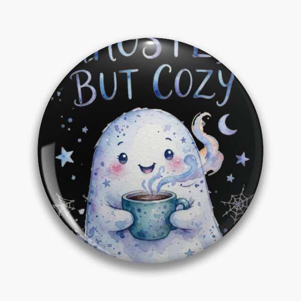Item preview, Ghostly But Cozy – Cute Ghost Coffee Halloween designed and sold by ZyVoAli.