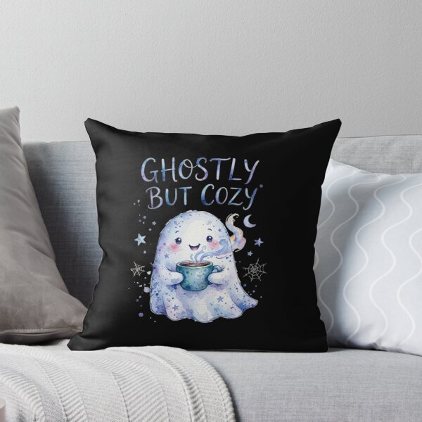 Item preview, Ghostly But Cozy – Cute Ghost Coffee Halloween designed and sold by ZyVoAli.