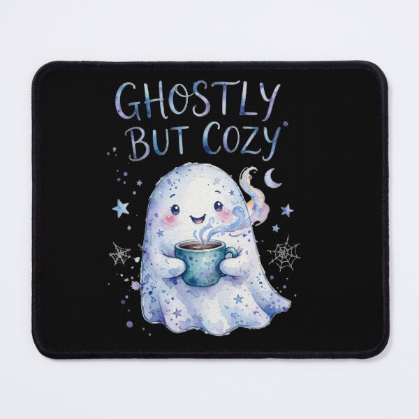 Item preview, Ghostly But Cozy – Cute Ghost Coffee Halloween designed and sold by ZyVoAli.