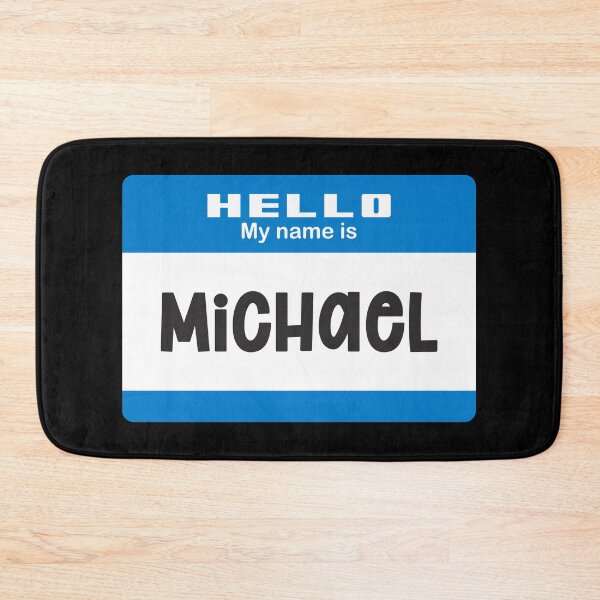 Item preview, Hello My Name is Michael - Red Name Tag 2 designed and sold by Vector-Artist.