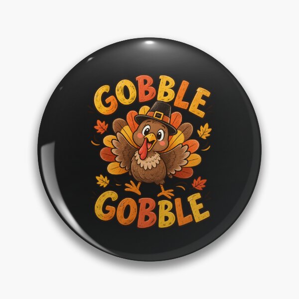 Artikelvorschau, Gobble Gobble Cute Thanksgiving Turkey entworfen und verkauft von Lozarux.
