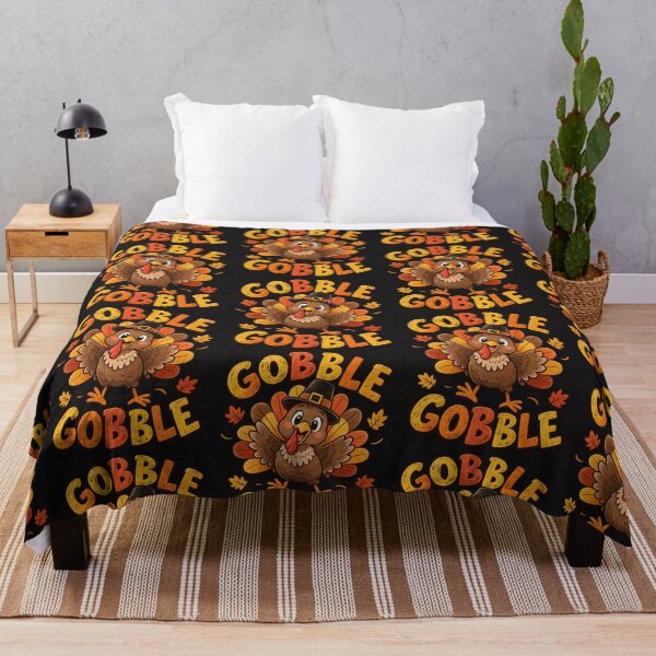 Item preview, Gobble Gobble Cute Thanksgiving Turkey designed and sold by Lozarux.