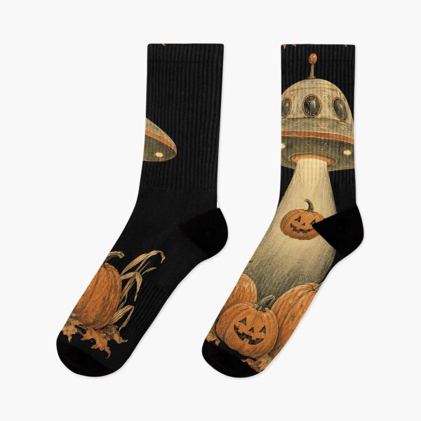 Item preview, UFO Abducting a Little Pumpkin designed and sold by SignumShop.