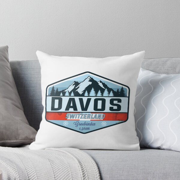 Item preview, Davos Ski Switzerland Skiing Alps Sticker T-Shirt 01 designed and sold by flamesnejme.