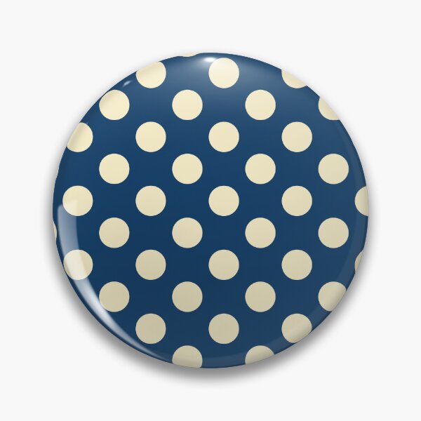 Item preview, Large pale yellow polka dots on Navy blue designed and sold by Nolan6.