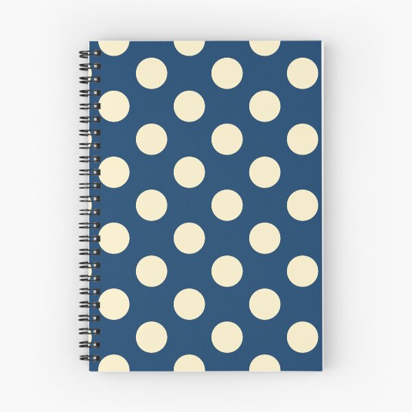 Item preview, Large pale yellow polka dots on Navy blue designed and sold by Nolan6.