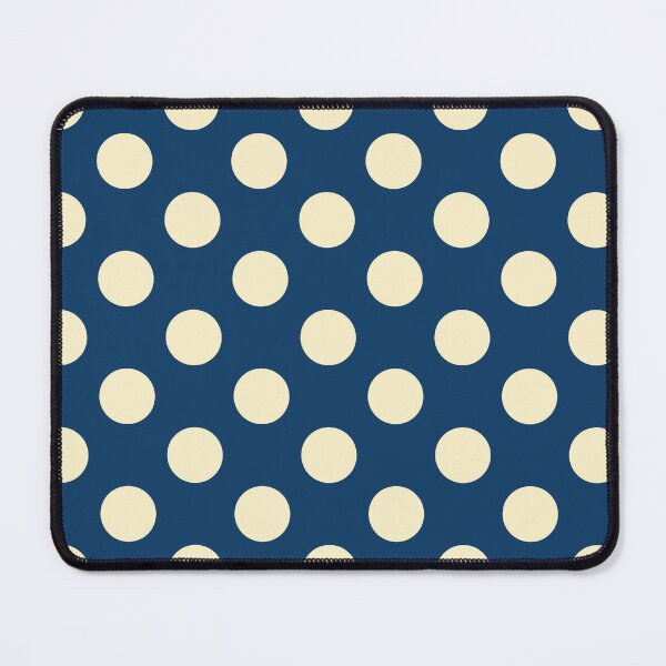 Item preview, Large pale yellow polka dots on Navy blue designed and sold by Nolan6.