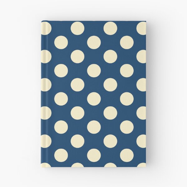 Item preview, Large pale yellow polka dots on Navy blue designed and sold by Nolan6.