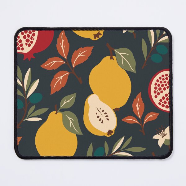 Item preview, Quince Pomegranate and Olive Autumn Orchard Pattern designed and sold by BelievingCreates.
