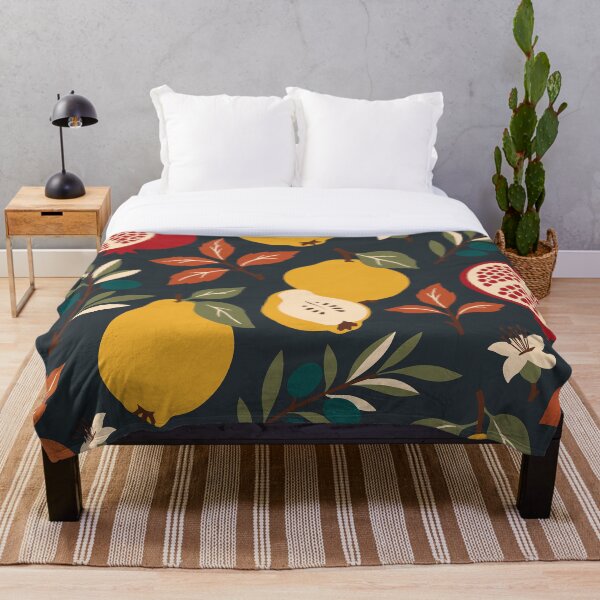 Item preview, Quince Pomegranate and Olive Autumn Orchard Pattern designed and sold by BelievingCreates.