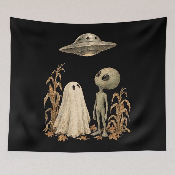 Item preview, Ghost and Alien Watching the Sky designed and sold by SignumShop.