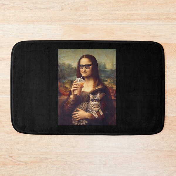 Item preview, Mona Lisa Holding Cat Funny Meme designed and sold by Hedoraxe.