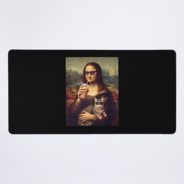 Item preview, Mona Lisa Holding Cat Funny Meme designed and sold by Hedoraxe.
