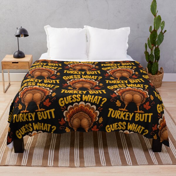 Item preview, Guess What Turkey Butt Funny Thanksgiving Turkey designed and sold by Lozarux.