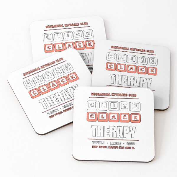 Item preview, Mechanical Keyboard Club Click Clack Therapy designed and sold by PeaksAndPrints.