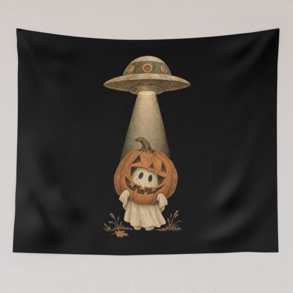 Item preview, Little Ghost in a Pumpkin Costume designed and sold by SignumShop.