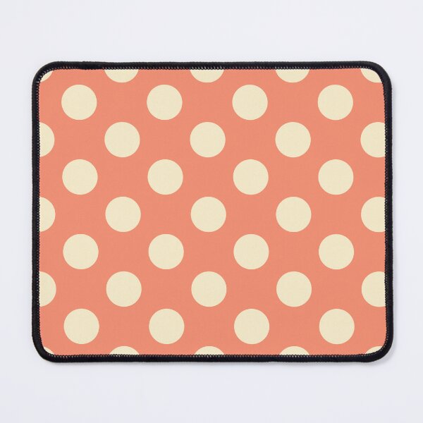 Item preview, Large cream polka dots on coral designed and sold by Nolan6.