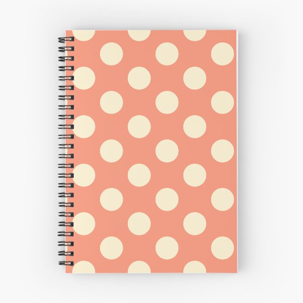 Item preview, Large cream polka dots on coral designed and sold by Nolan6.