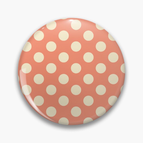 Item preview, Large cream polka dots on coral designed and sold by Nolan6.