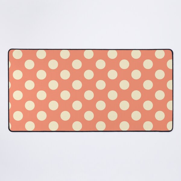 Item preview, Large cream polka dots on coral designed and sold by Nolan6.
