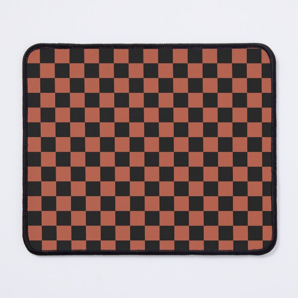 Item preview, Checkered Black Terracotta Check Pattern designed and sold by Noydee Red Salavan.
