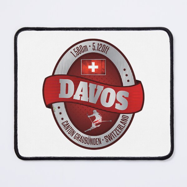 Item preview, Davos Ski Switzerland Skiing Alps Sticker T-Shirt 02 designed and sold by flamesnejme.