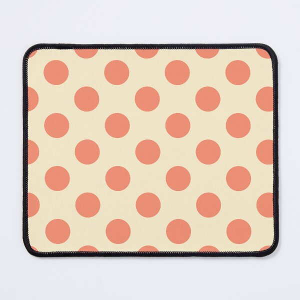 Item preview, Large coral polka dots on cream designed and sold by Nolan6.