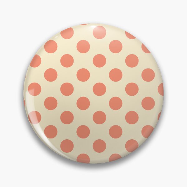 Item preview, Large coral polka dots on cream designed and sold by Nolan6.