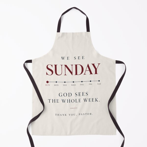 Item preview, Pastor Appreciation Card – We See Sunday God Sees the Whole Week designed and sold by astersgraphics.