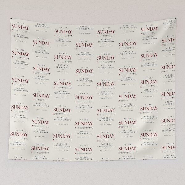 Item preview, Pastor Appreciation Card – We See Sunday God Sees the Whole Week designed and sold by astersgraphics.