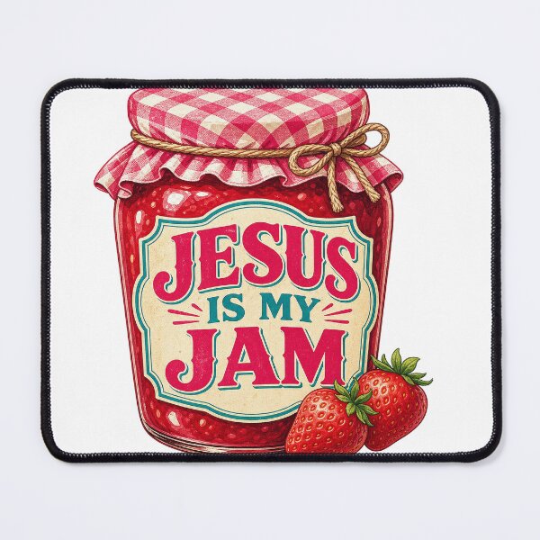 Item preview, Jesus Is My Jam Strawberry Faith Christian designed and sold by Luvahawb.
