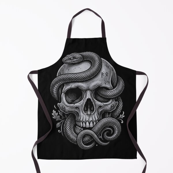 Item preview, Gothic Skull And Snake Dark Art Illustration designed and sold by Munib302.
