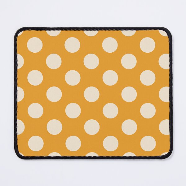 Item preview, Large yellow polka dots on tangerine designed and sold by Nolan6.