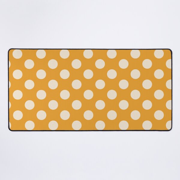 Item preview, Large yellow polka dots on tangerine designed and sold by Nolan6.